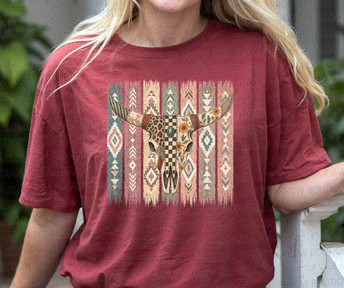 Boho Cow Skull