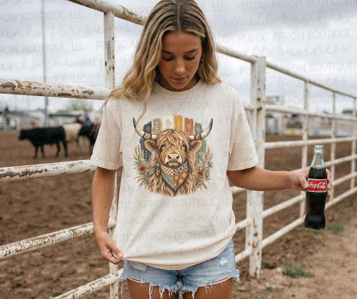 Boho Highland Cow