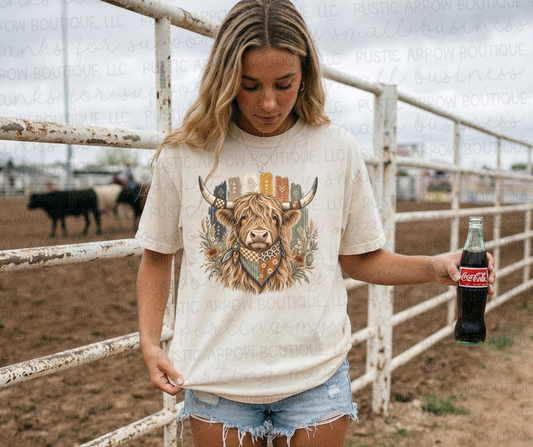Boho Highland Cow