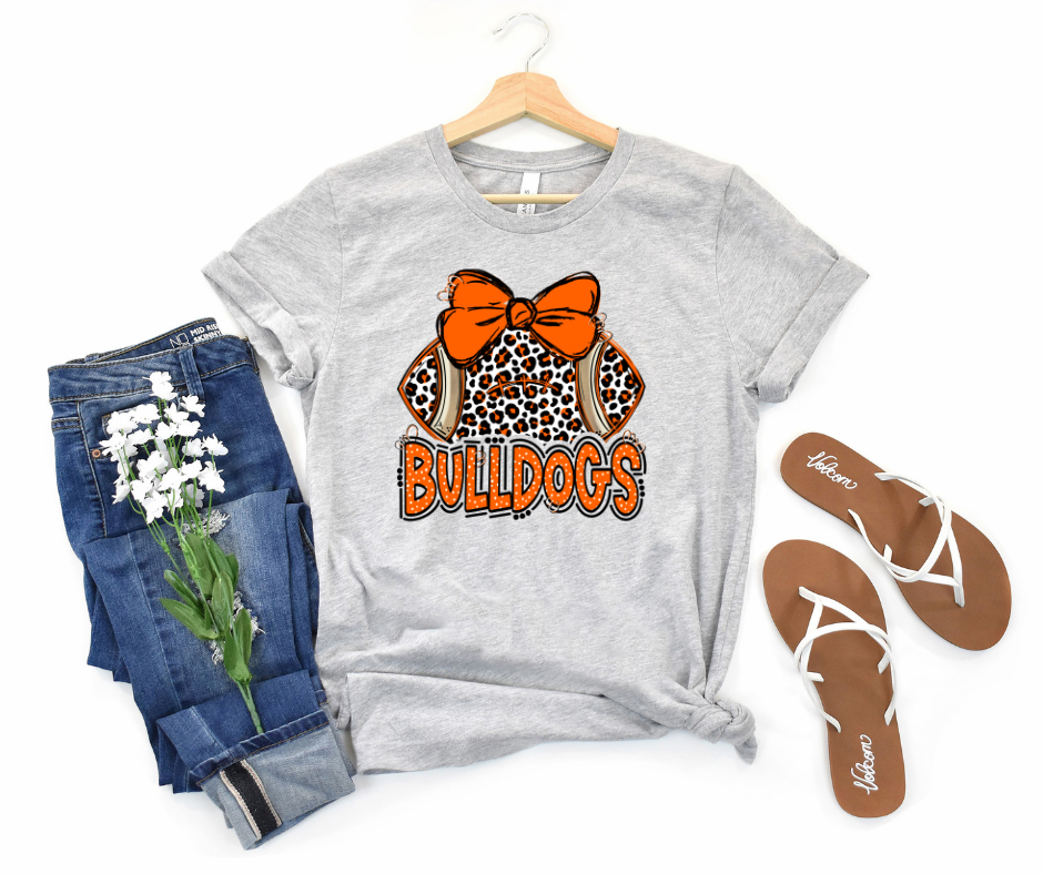 Bulldogs Bow with Football