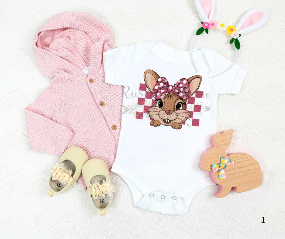 Checkered Sequin Bunny