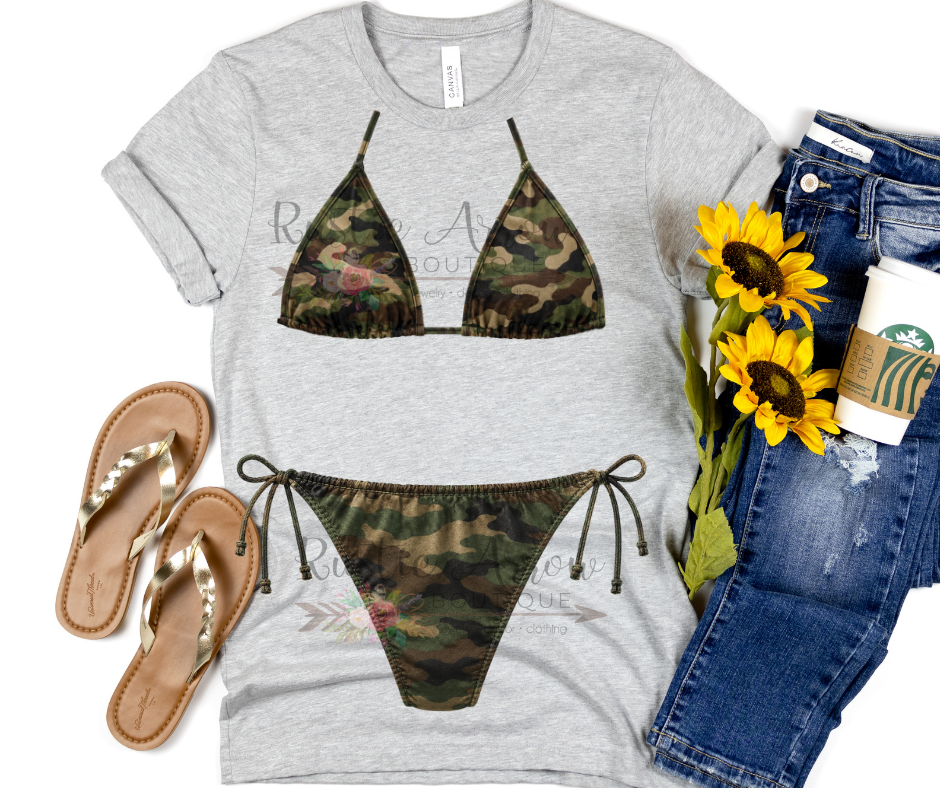 Faux Camo Bikini