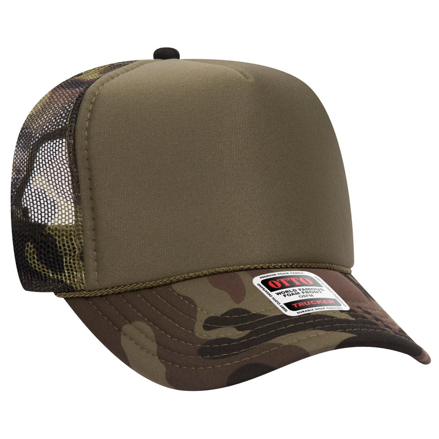 Otto 39-165 5-Panel High Crown Foam Trucker Hats