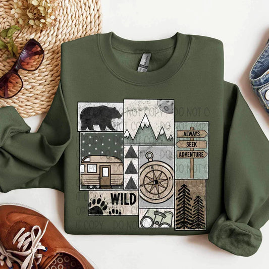 Camping Collage-Short Sleeve