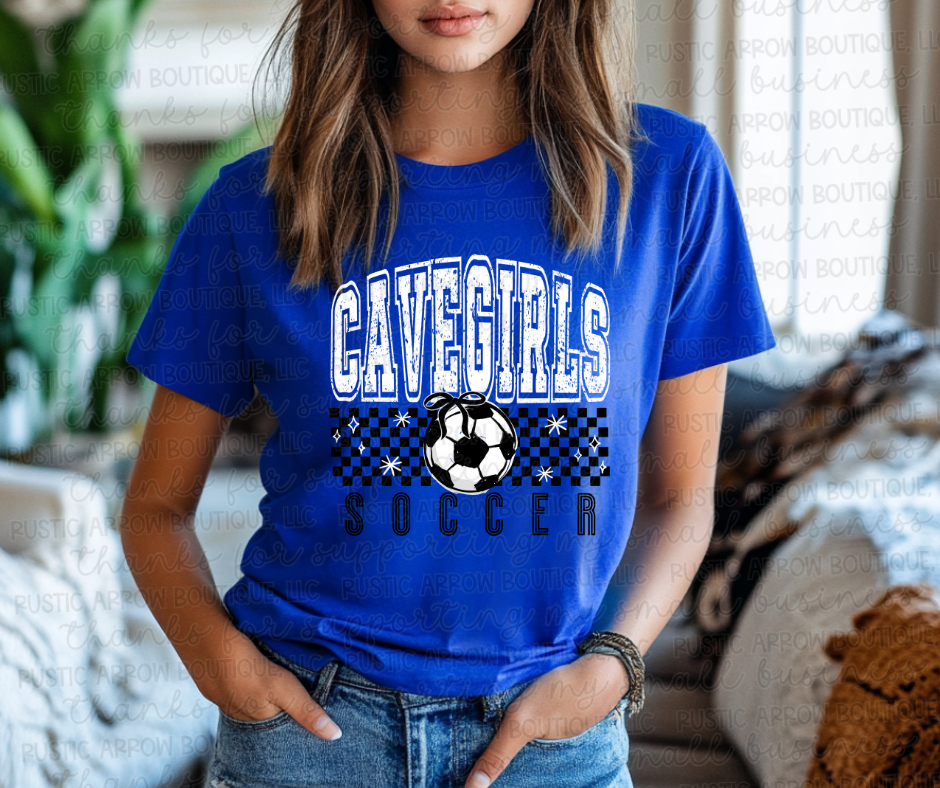 Cavegirl Soccer Ball with Bow