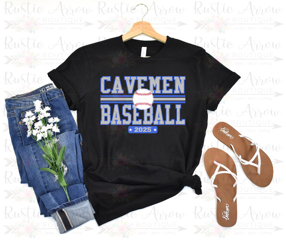 Cavemen Baseball Silver