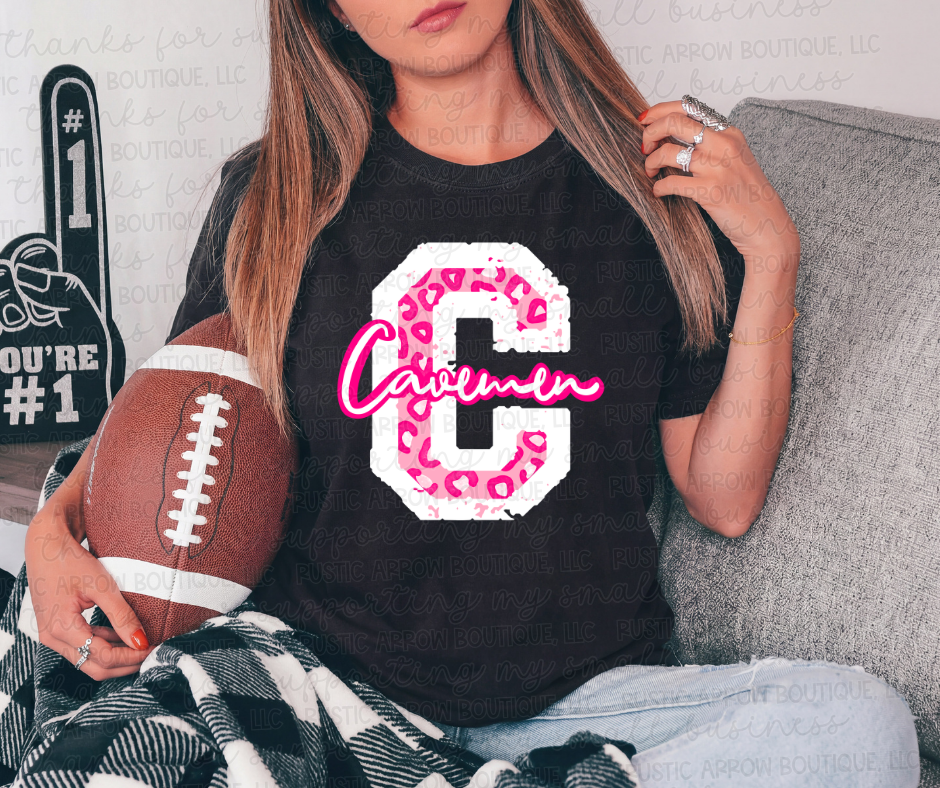 Cavemen C Pink Leopard