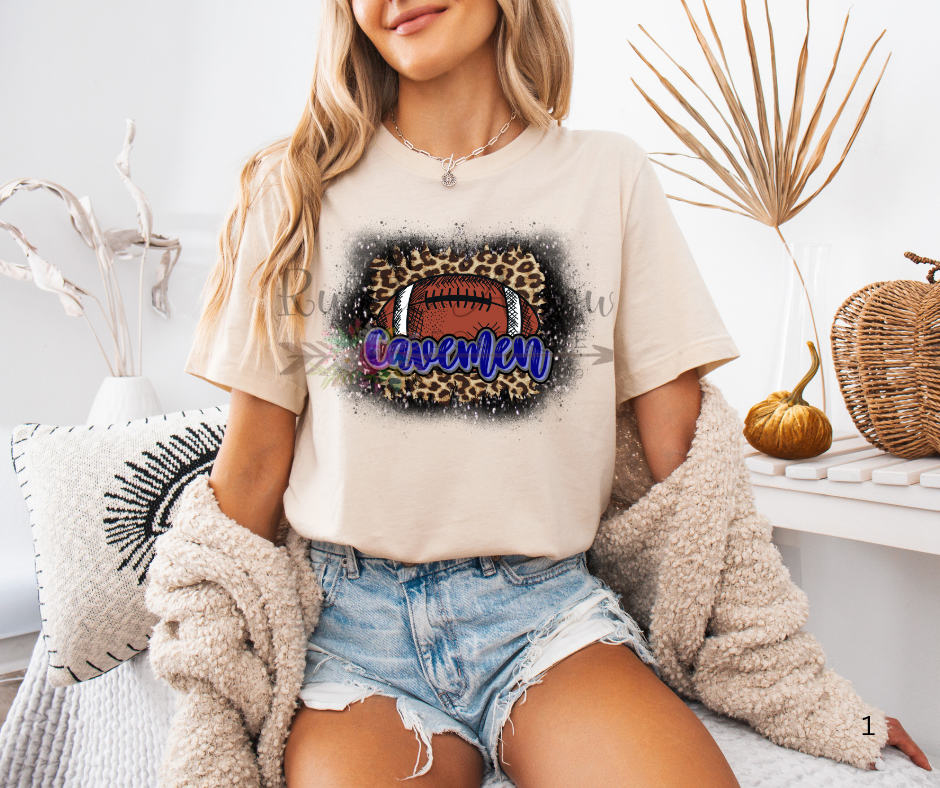 Cavemen Leopard with Football