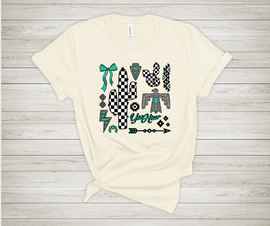 Checkered Cactus Collage