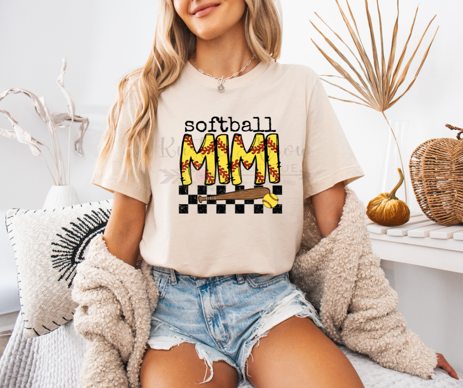 Checkered Softball Mimi