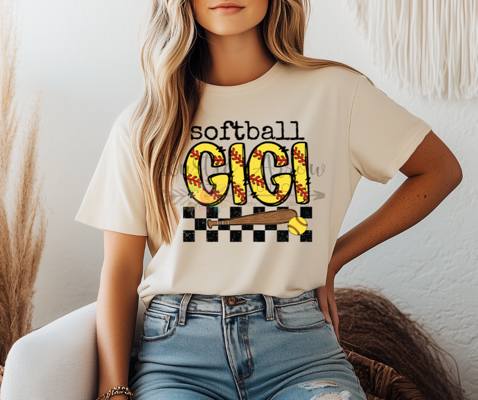 Checkered Softball Gigi