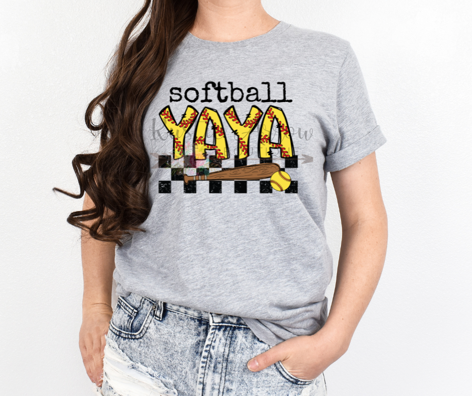 Checkered Softball Yaya