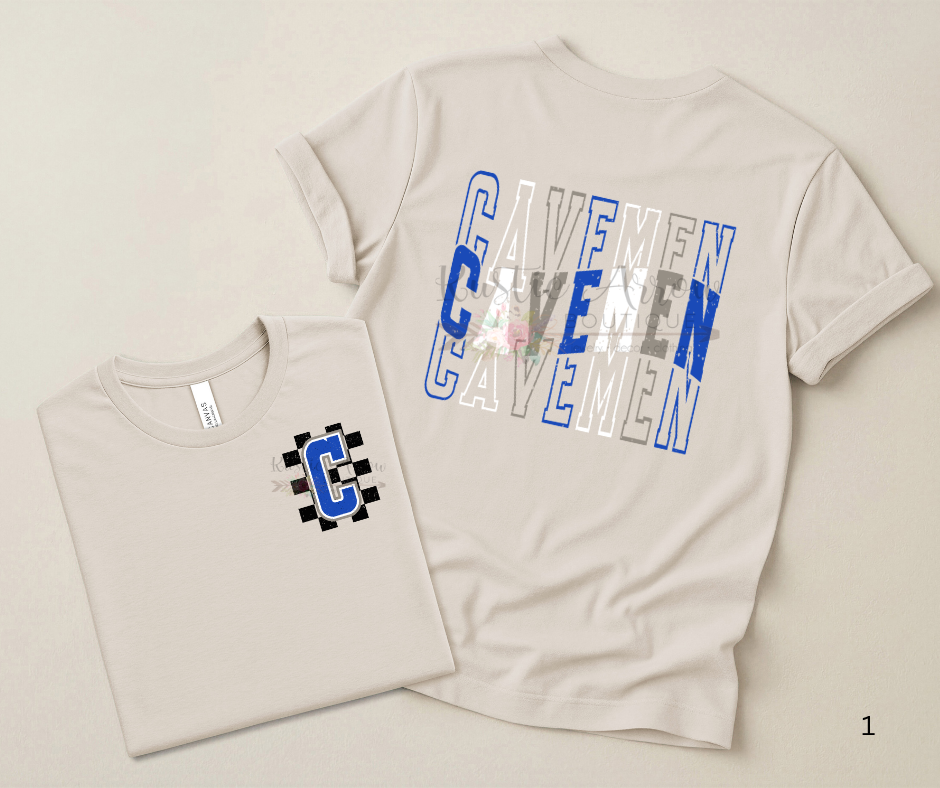 Checkered and Stacked Cavemen