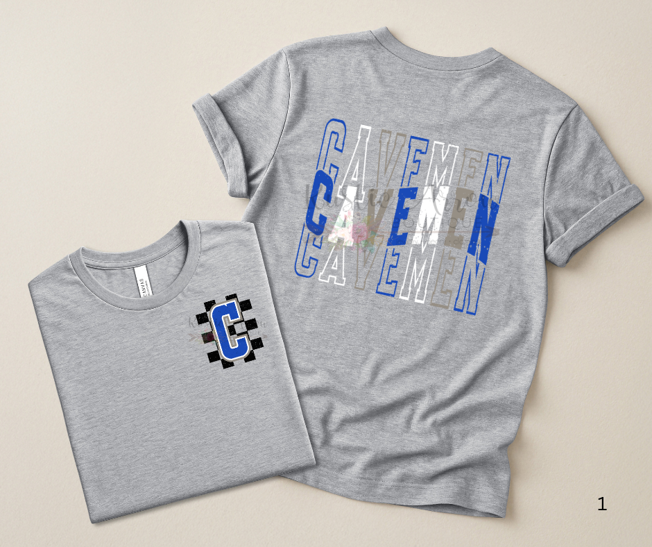 Checkered and Stacked Cavemen