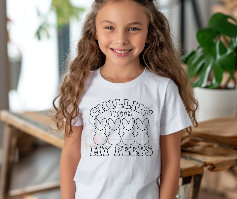 Chilling with my Peeps Coloring Shirt