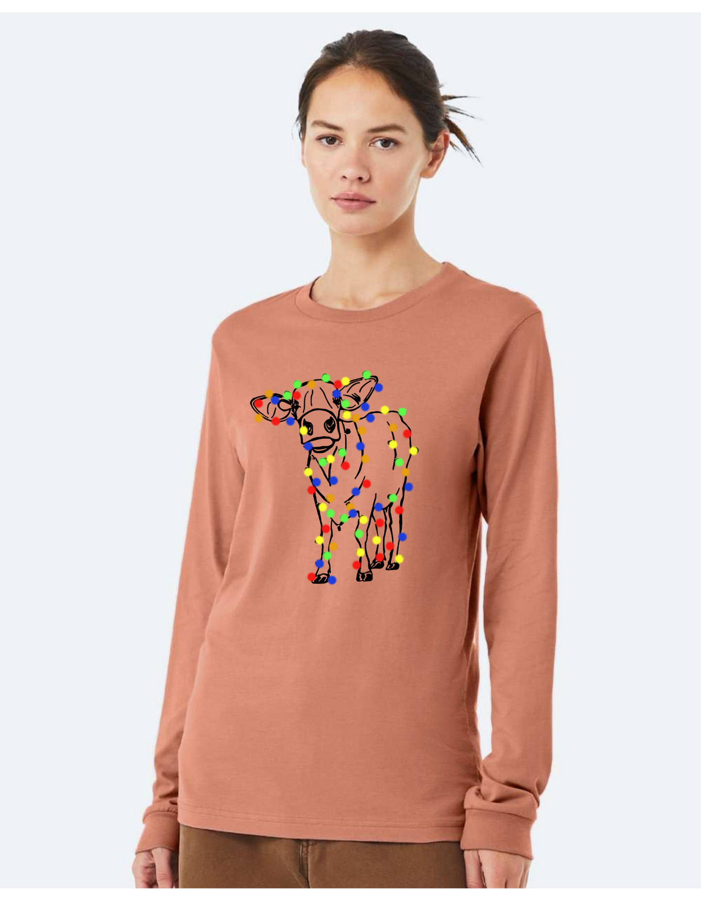 Christmas Cow-Long Sleeve