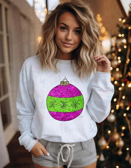 Christmas Ornament (bling look)-Short Sleeve