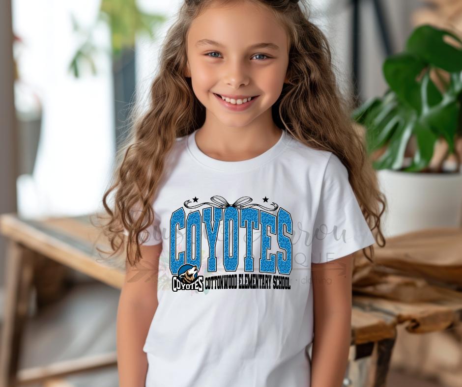Cottonwood Elementary School Coyotes with Bow