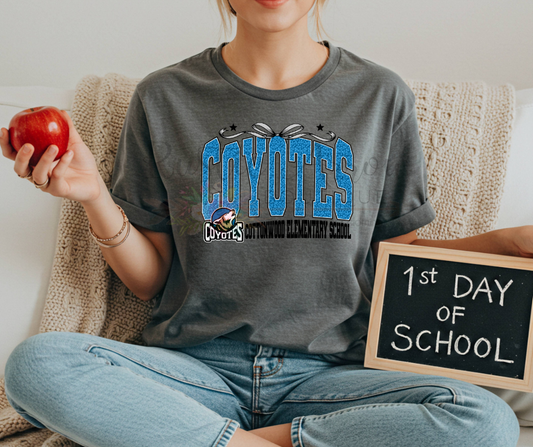 Cottonwood Elementary School Coyotes with Bow