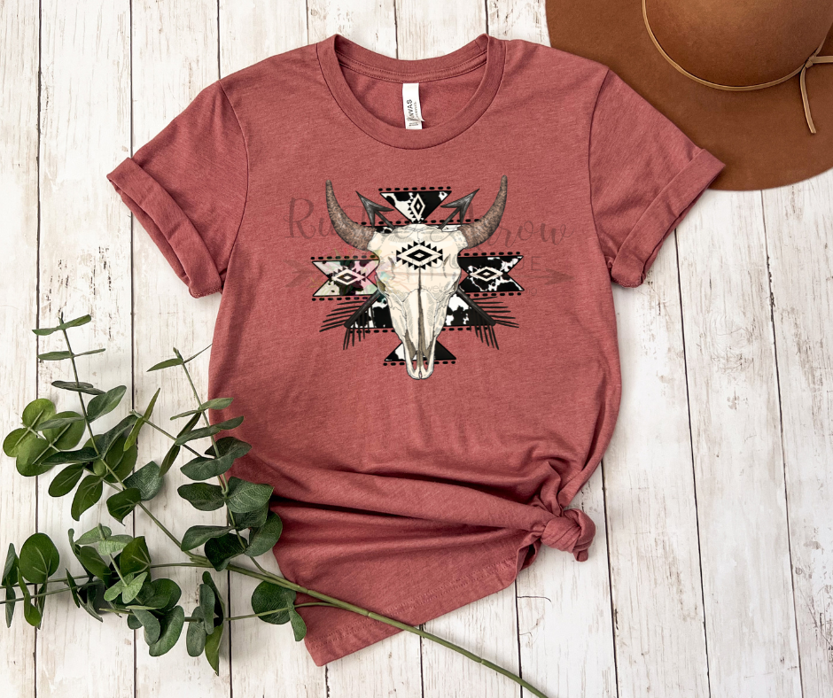Cowhide Skull