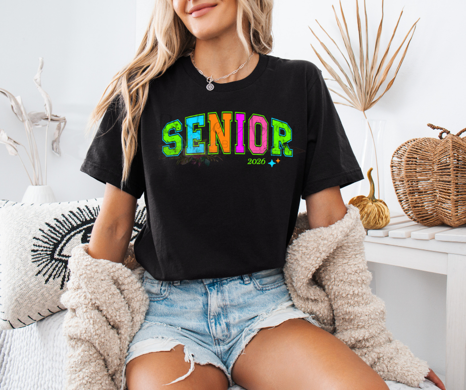 Distressed Neon Senior 2026