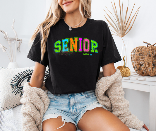Distressed Neon Senior 2026