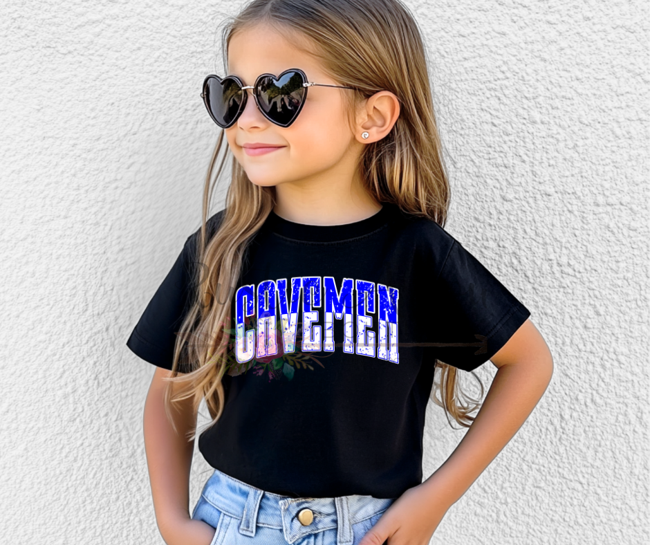 Distressed Varsity Cavemen