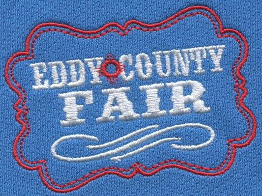 Eddy County Fair Embroidery up to 6000 stitches