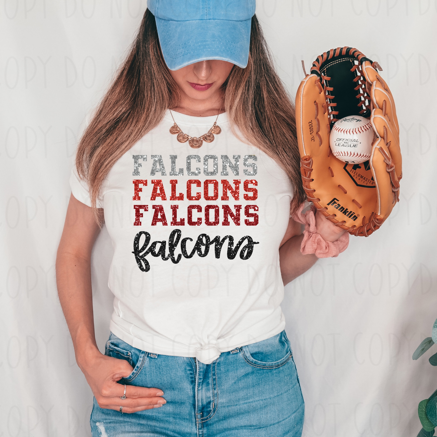 Loving Falcons Red Tee- Youth