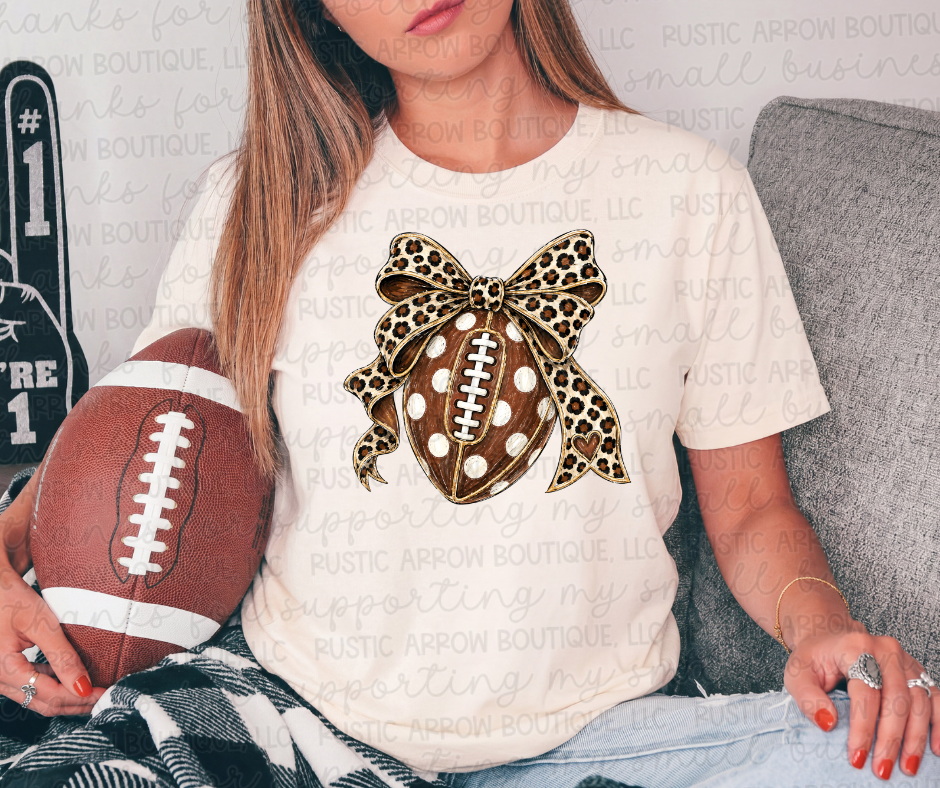 Football Coquette Bow
