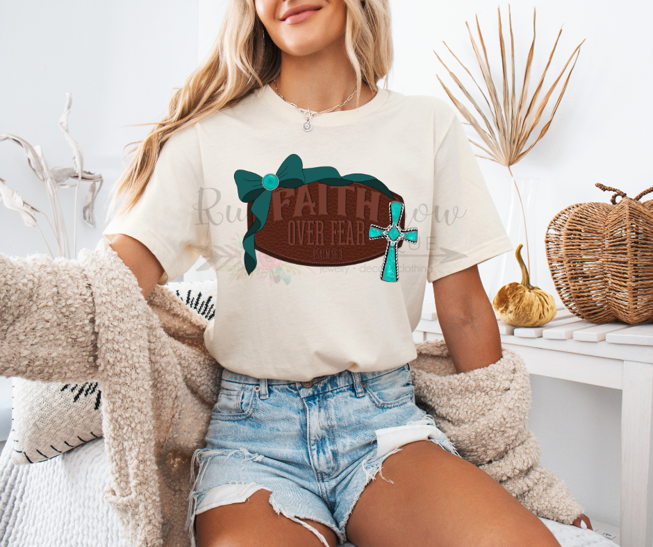 Faith Over Fear Faux Leather