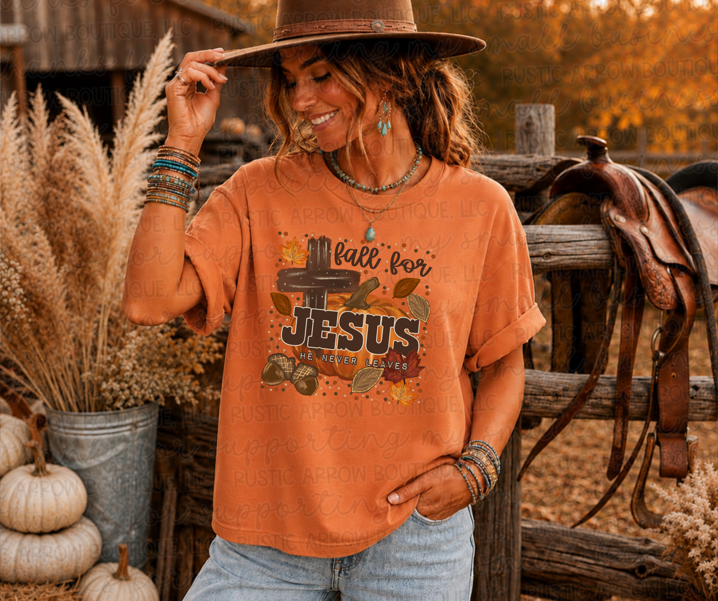 Fall for Jesus he never Leaves