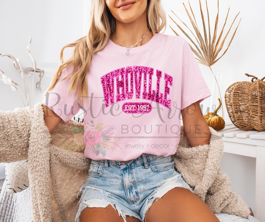 Faux Pink Glitter Whoville