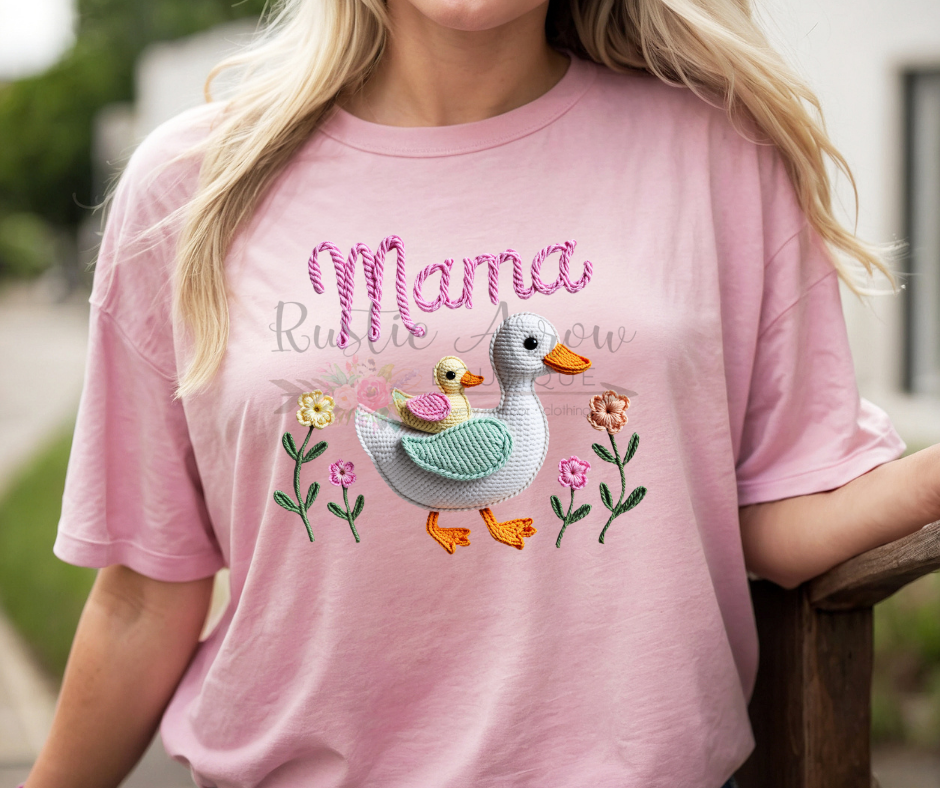 Faux Yarn Mama Duck