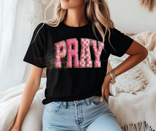 Faux Yarn Pink Pray