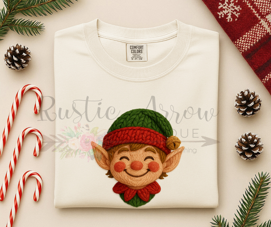 Faux Crochet Boy Elf
