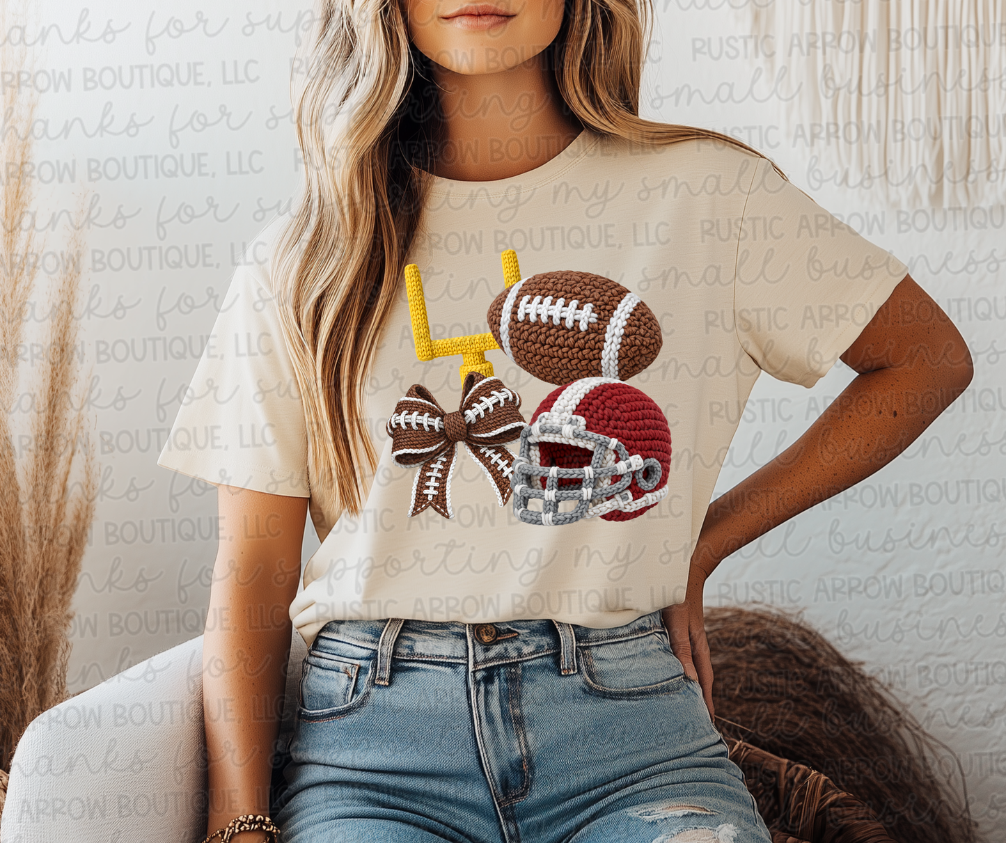 Faux Crochet Football