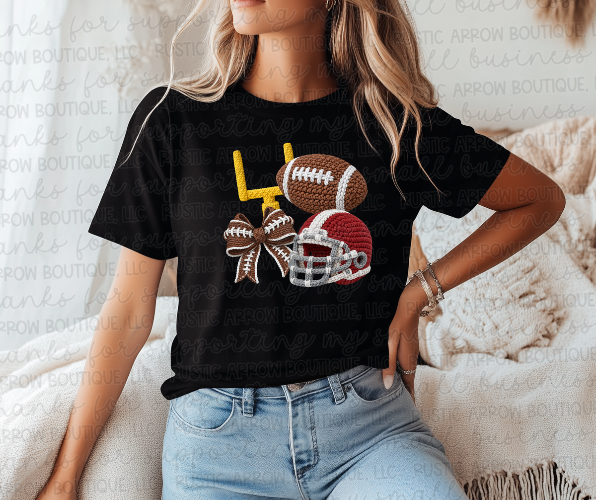 Faux Crochet Football