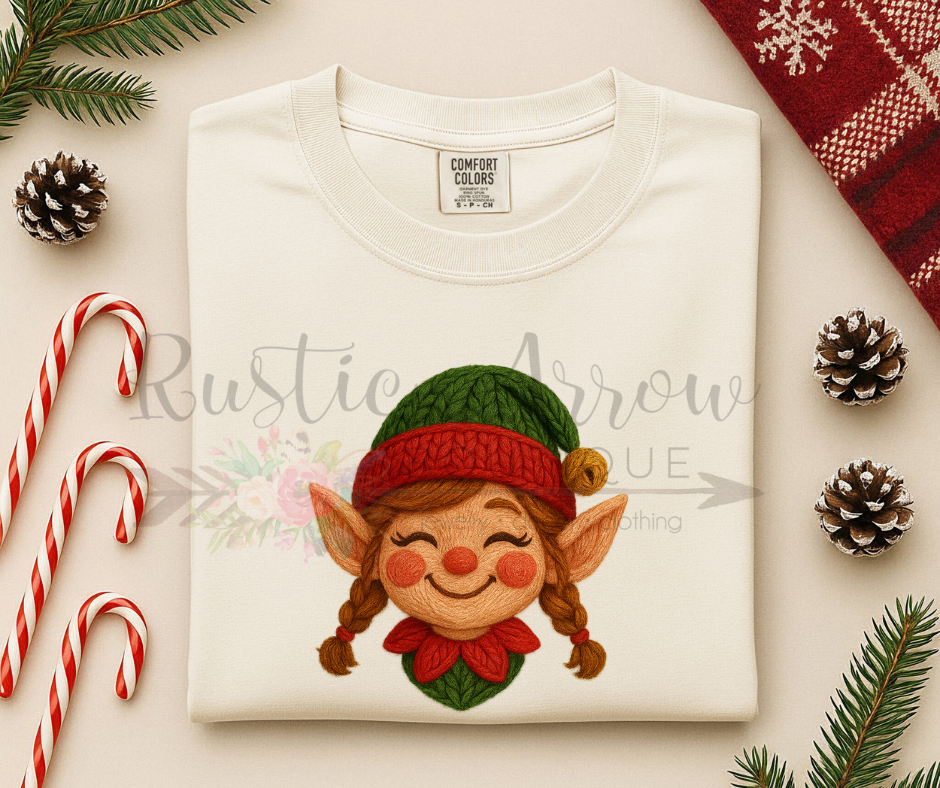Faux Crochet Girl Elf