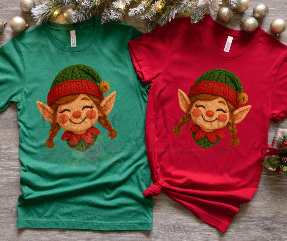 Faux Crochet Girl Elf