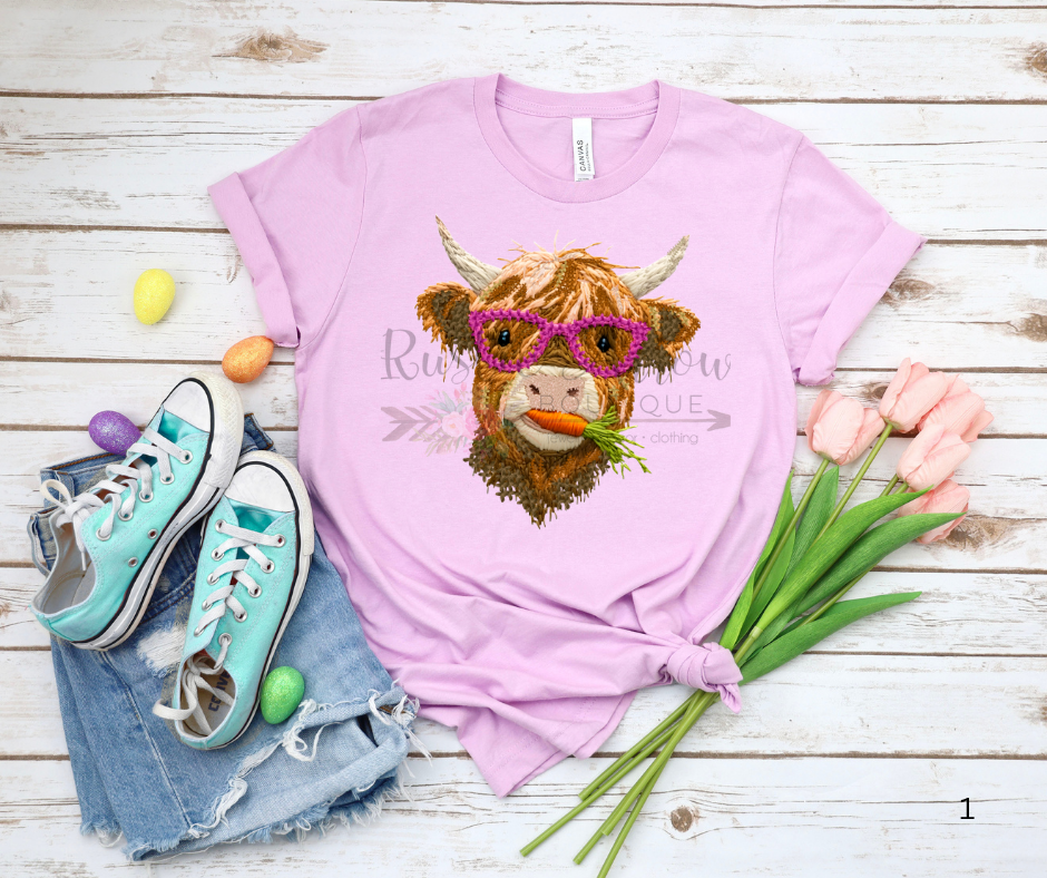 Faux Stitch Cow