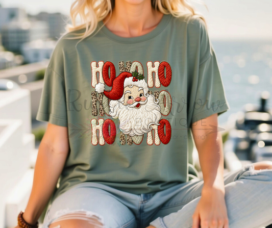 Faux Yarn Ho Ho Ho Santa