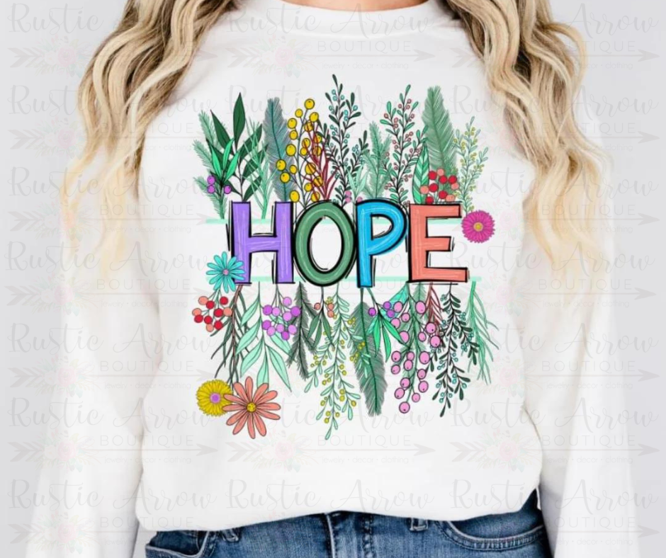 Floral Split HOPE-Short Sleeve