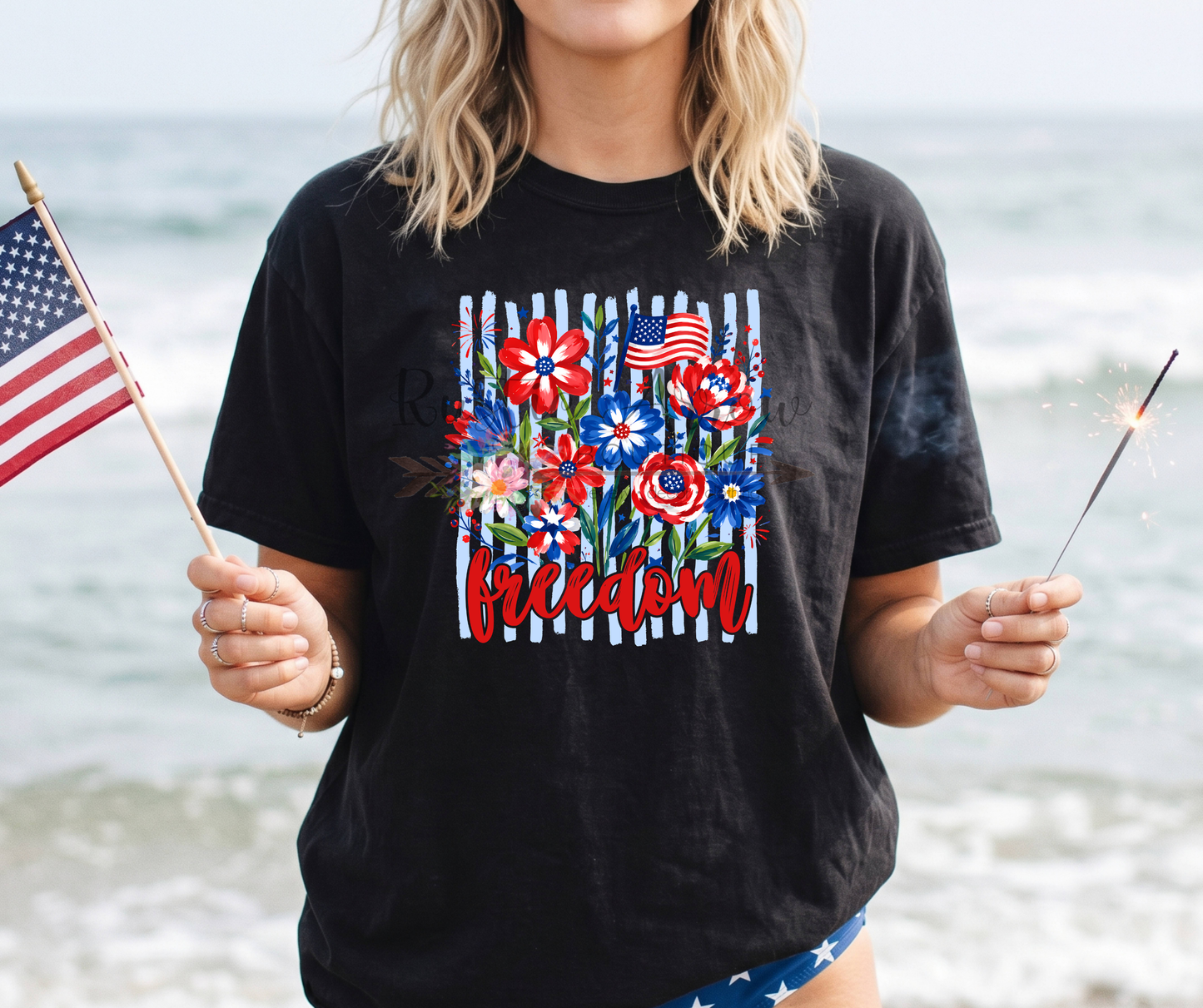 Freedom Stripes and Flowers