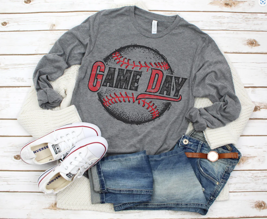 Game Day Baseball Black