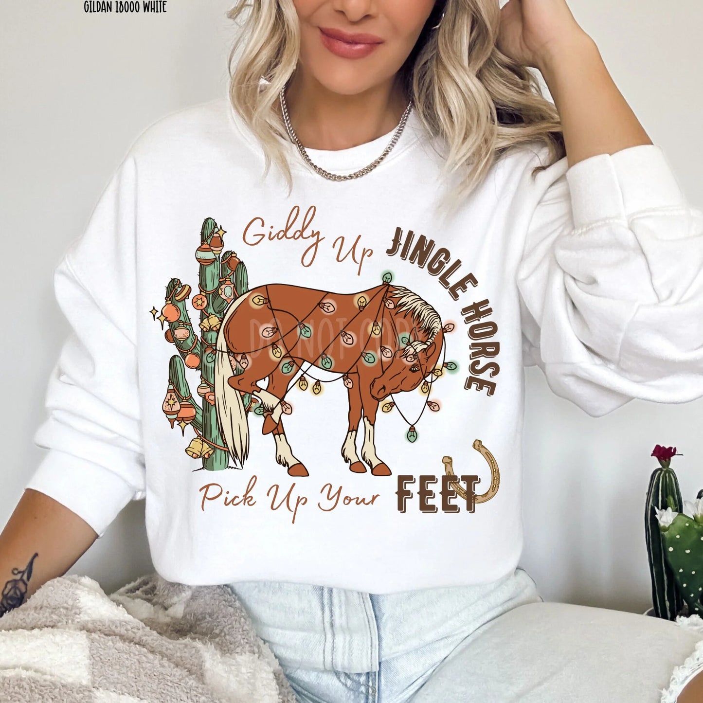 Giddy Up Jingle Horse-Short Sleeve