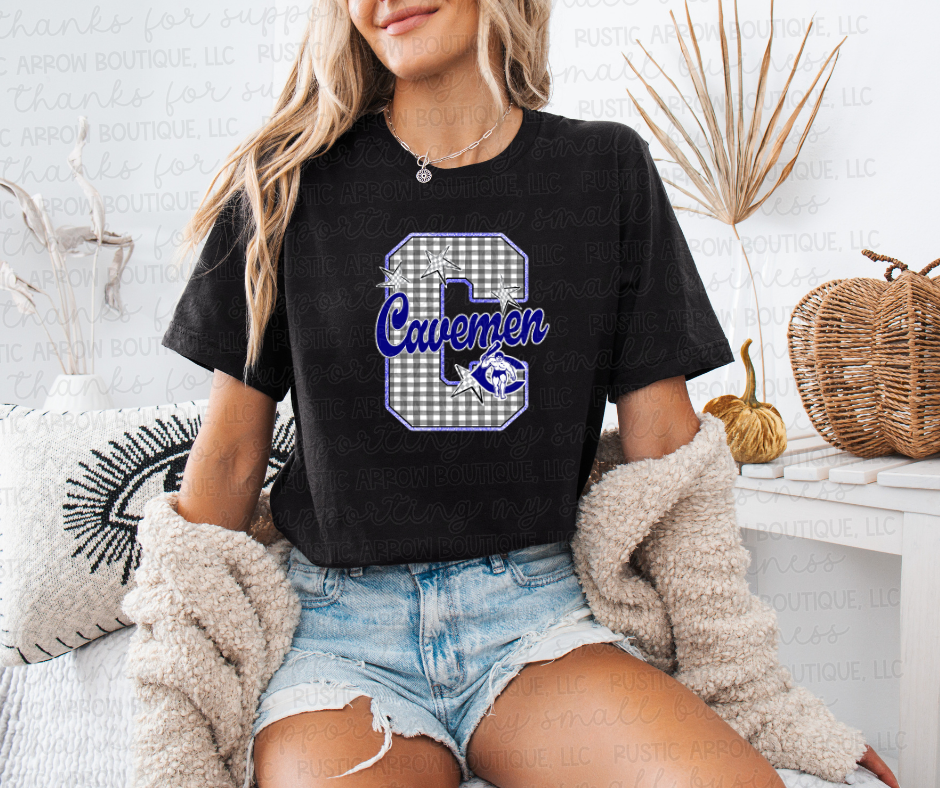 Gingham Carlsbad Cavemen