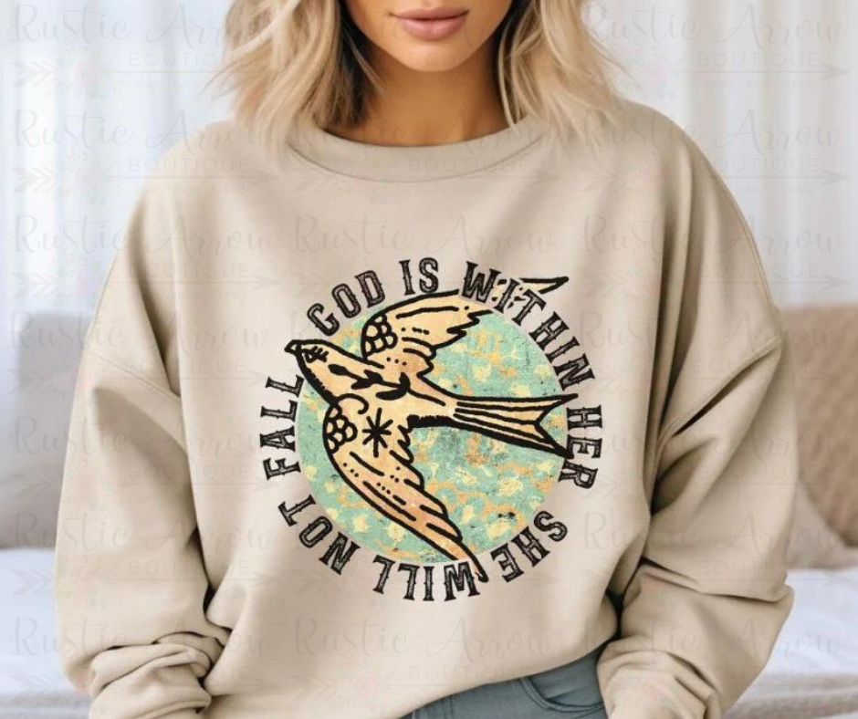 God is within her She will not fall-Sweatshirt