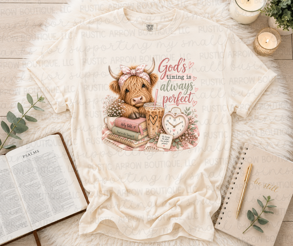 Gods Timing is Always Perfect Cow