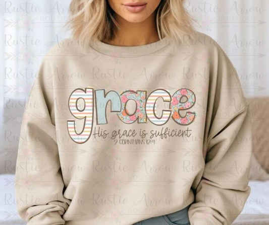 Grace (Doodle Words - spring)-Short Sleeve